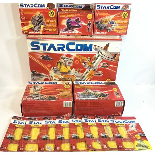 10 - Nice bundle of 1980’s Starcom boxed Mattel action toys. We have a Starbase Station - Shadow Raider -... 