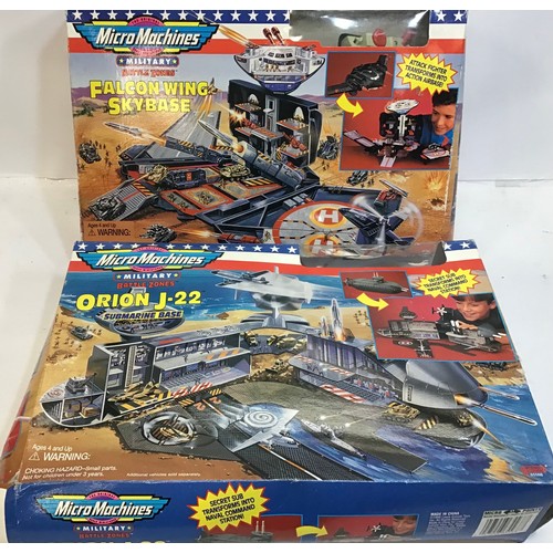 12 - Set of Tomi racing car set along with 2 boxed used Micro Machines - Orion J-22 submarine base and a ... 