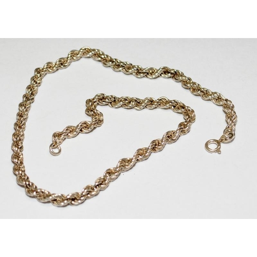 475 - 2 x vintage .925 silver rope chains