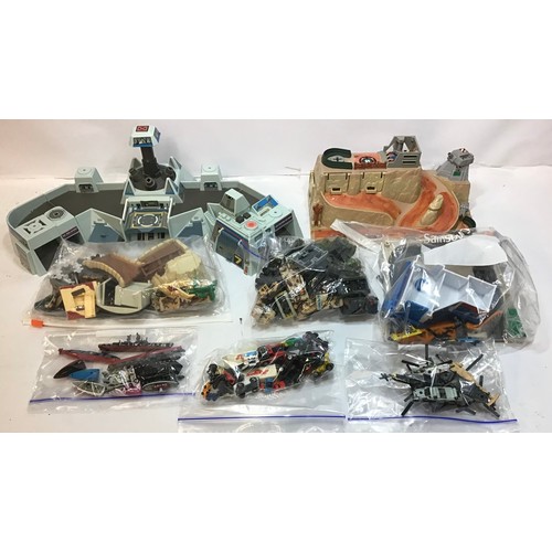 12 - Set of Tomi racing car set along with 2 boxed used Micro Machines - Orion J-22 submarine base and a ... 