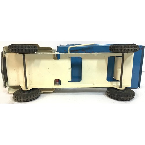 19 - Vintage 1950s -60s Pressed Steel Triang Transport Van /  Truck Lorry. Great condition for age with l... 