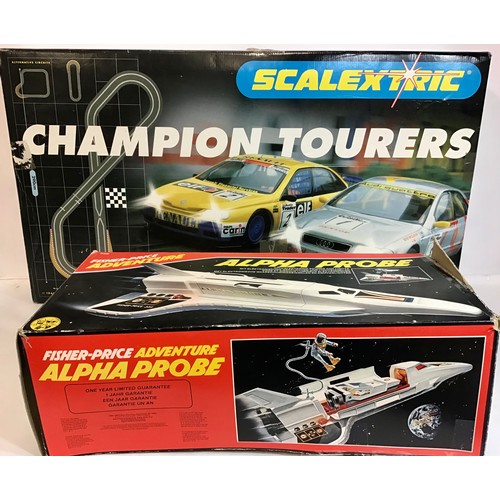 21 - Large set of Scalextric Champion Tourers in super condition complete with 2 rally cars, controllers ... 