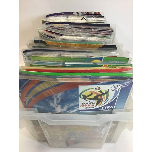 24 - Football trading cards x 11 folders. These folders have titles - Adrenalyn- Match Attack - Shoot Out... 