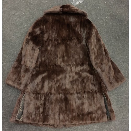 635 - Vintage ladies Sacks & Brendlor mink fur coat.