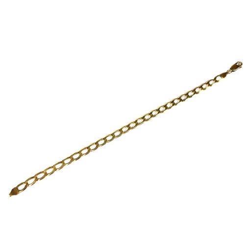 484 - A 9ct Gold Figaro Bracelet. 6g