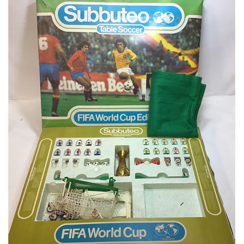 35 - Various boxes of Subbuteo football games x 4 boxes. contents not checked.