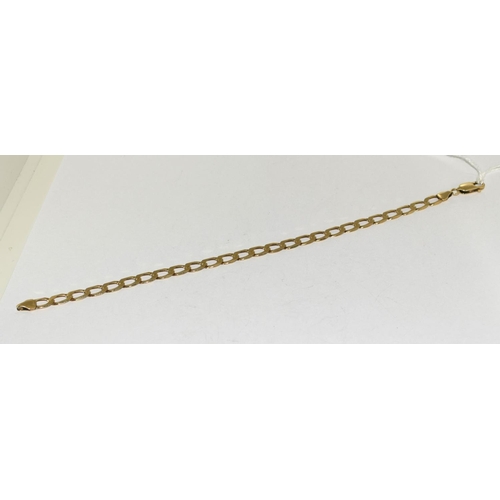 484 - A 9ct Gold Figaro Bracelet. 6g