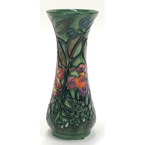 187 - Moorcroft Sally Tuffin Rain Forest vase 1994. Tubeliner Marie Penkethman. Paintress Julie Dolan. 5