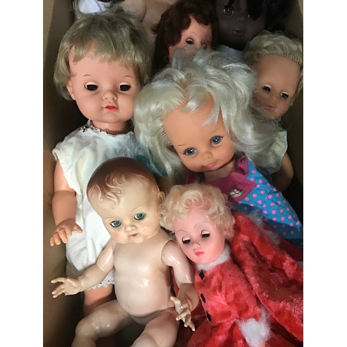 38 - Box of various children’s dolls x 10.