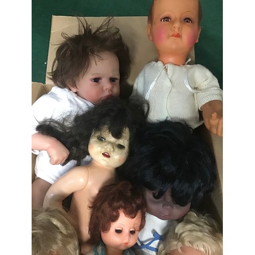 38 - Box of various children’s dolls x 10.