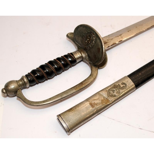 202 - Vintage Argentinian military Officers Dress Sword and scabbard