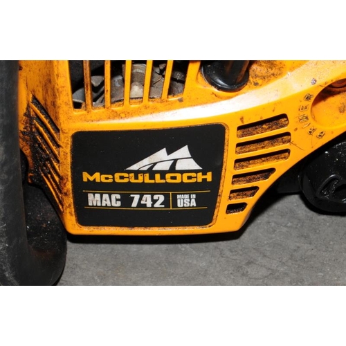 397 - McCulloch Mac 742 petrol engine chainsaw