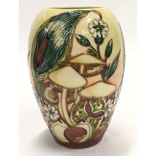 195 - Moorcroft Debbie Hancock Underwood vase 1998. Limited edition 16/350. Tubeliner Sarah Pendlebury. Pa... 