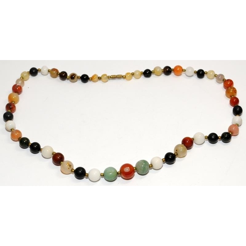 379 - Collection of Jade and Agate jewellery.