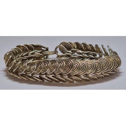 400 - Tibetan silver bracelet.