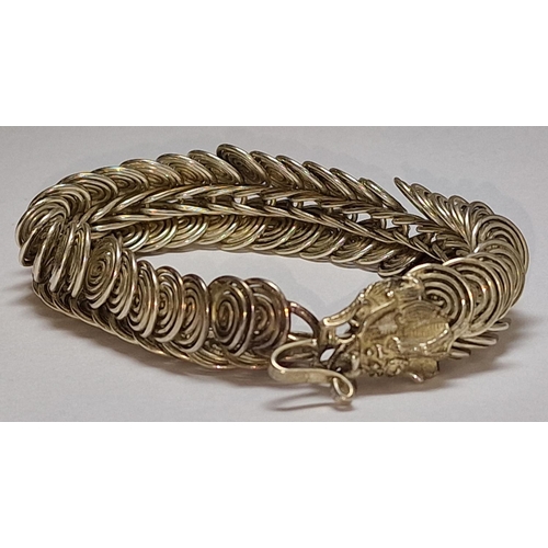 400 - Tibetan silver bracelet.