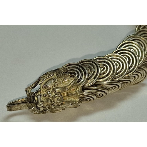 400 - Tibetan silver bracelet.