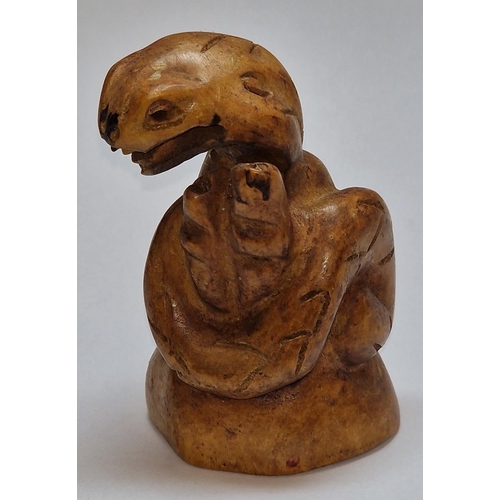 208 - A Netsuke snake.