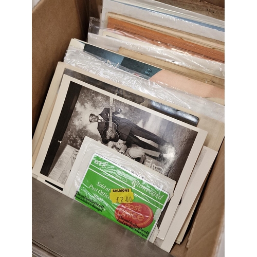 225 - Box of mixed ephemera to include motor car and theatre magazines.