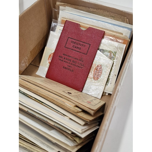 225 - Box of mixed ephemera to include motor car and theatre magazines.