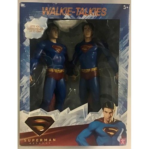 86 - 2 x Superman Returns factory sealed box sets. We have a boxed set of Walkie Talkies along with a ‘Hy... 