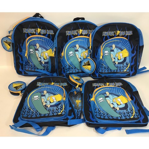 90 - Simpsons arch backpack with micro bag. These are as new with tags and in Ex conditions.