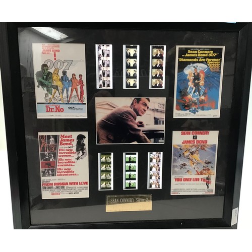 175 - Framed USA - ‘Back To The Future’ poster (40” x 26”) along with a framed James Bond 007 Set of film ... 