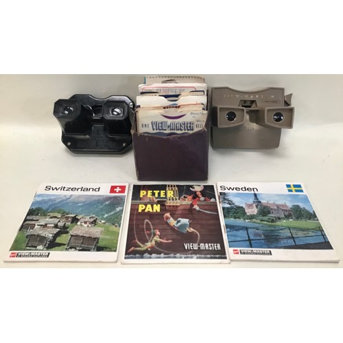 95 - View master x 2 made by Sawyers and a collection of various reels to include many foreign destinatio... 