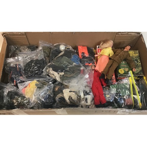 109 - Super collection of various action man related items to include many outfits and accessories along w... 