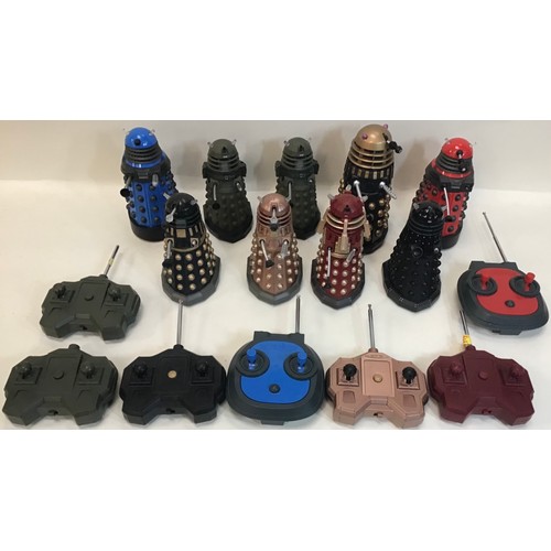 112 - Various Dr Who Daleks with a selection of hand held remotes. In this lot we have - Drone Dalek - Sup... 