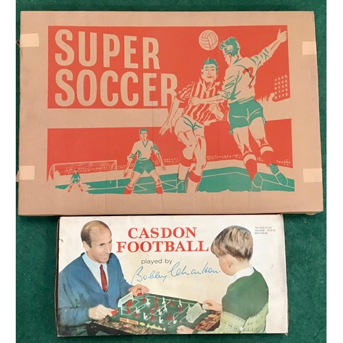 116 - A Caslon Football boxed game along with a Super Soccer boxed game.