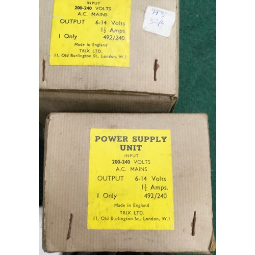 344 - A collection of Hornby, Triang, Trix, Hammant & Morgan and other power supply units, Resistance cont... 