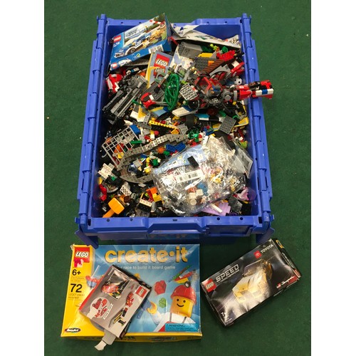 159 - Very large box full of Lego bricks together with some sets/part sets.