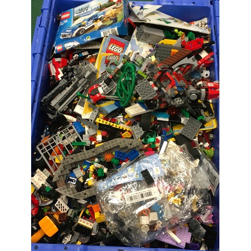 159 - Very large box full of Lego bricks together with some sets/part sets.