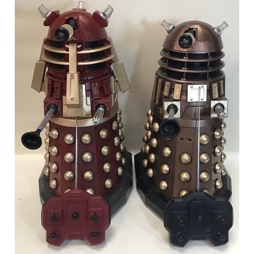 118 - 2 x Dr Who Daleks. These are approx 20” tall and both have remote controls. We have a Supreme Dalek ... 