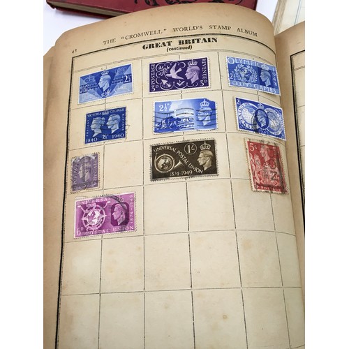 365 - Collection of vintage stamps in albums