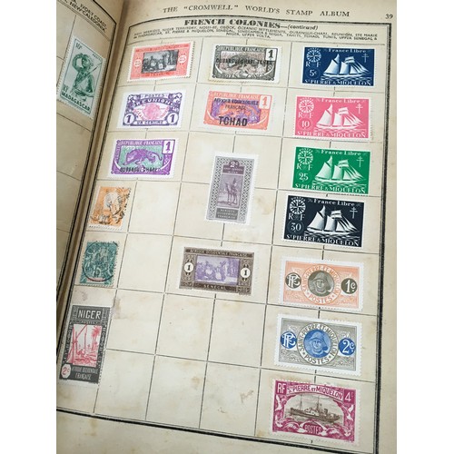 365 - Collection of vintage stamps in albums