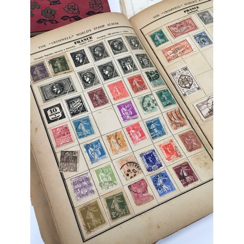 365 - Collection of vintage stamps in albums