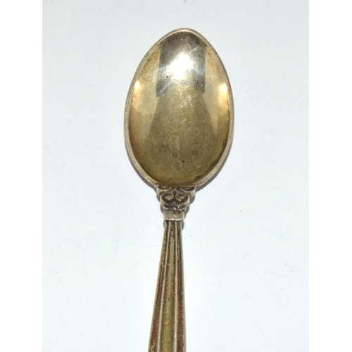 369 - Georg Jensen hallmarked silver spoon.