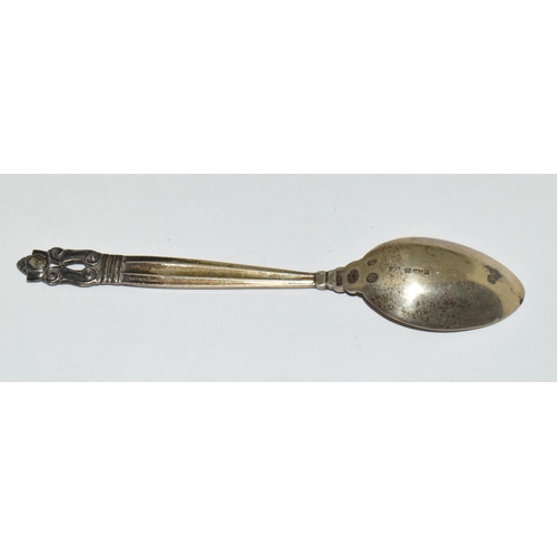 369 - Georg Jensen hallmarked silver spoon.