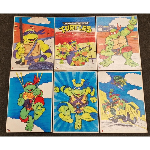 24 - Teenage Mutant Hero Turtles set of promotional posters on board by Mirage Studios 1990. Each measuri... 