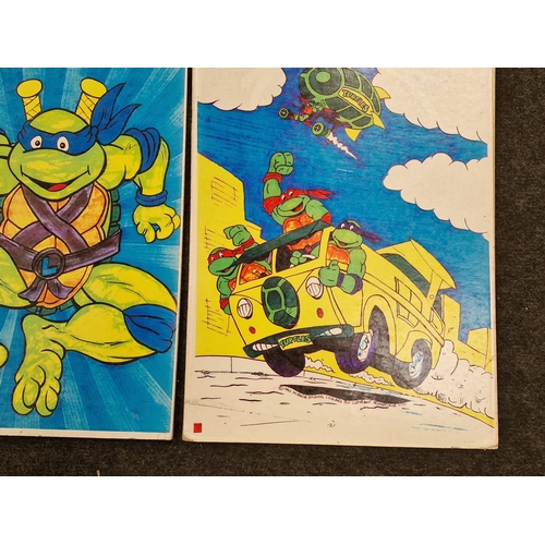 24 - Teenage Mutant Hero Turtles set of promotional posters on board by Mirage Studios 1990. Each measuri... 