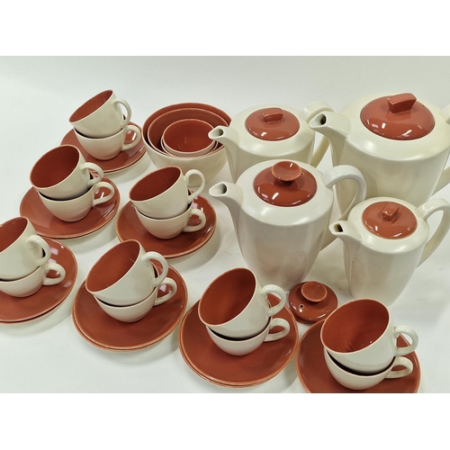 50 - Poole Pottery Twintone collection in the rarer 