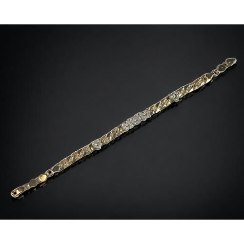 479 - 9ct gold fancy link 