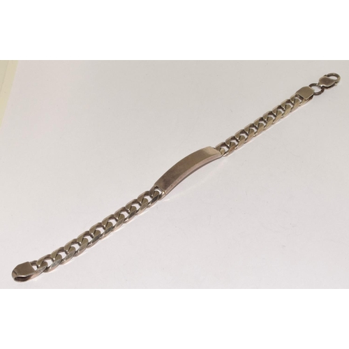 470 - 925 silver ID bracelet and bar