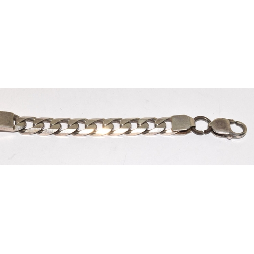 470 - 925 silver ID bracelet and bar