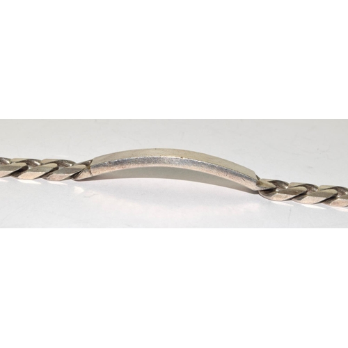 470 - 925 silver ID bracelet and bar