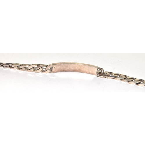 470 - 925 silver ID bracelet and bar