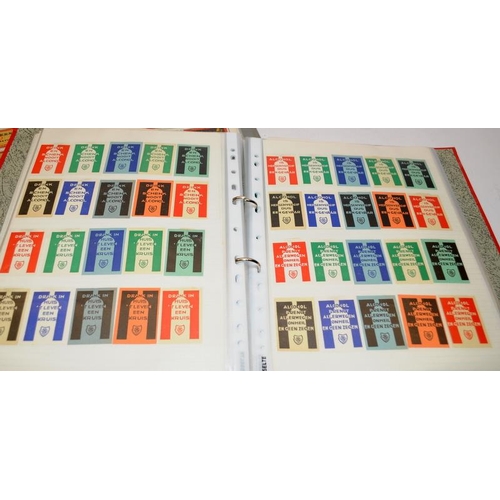 187 - Interesting collection of match books / matchboxes contained within 6 albums. Examples from around t... 