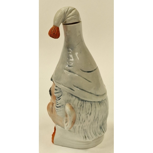 34 - Importe de Sare French novelty ceramic drinks decanter 21cm tall.